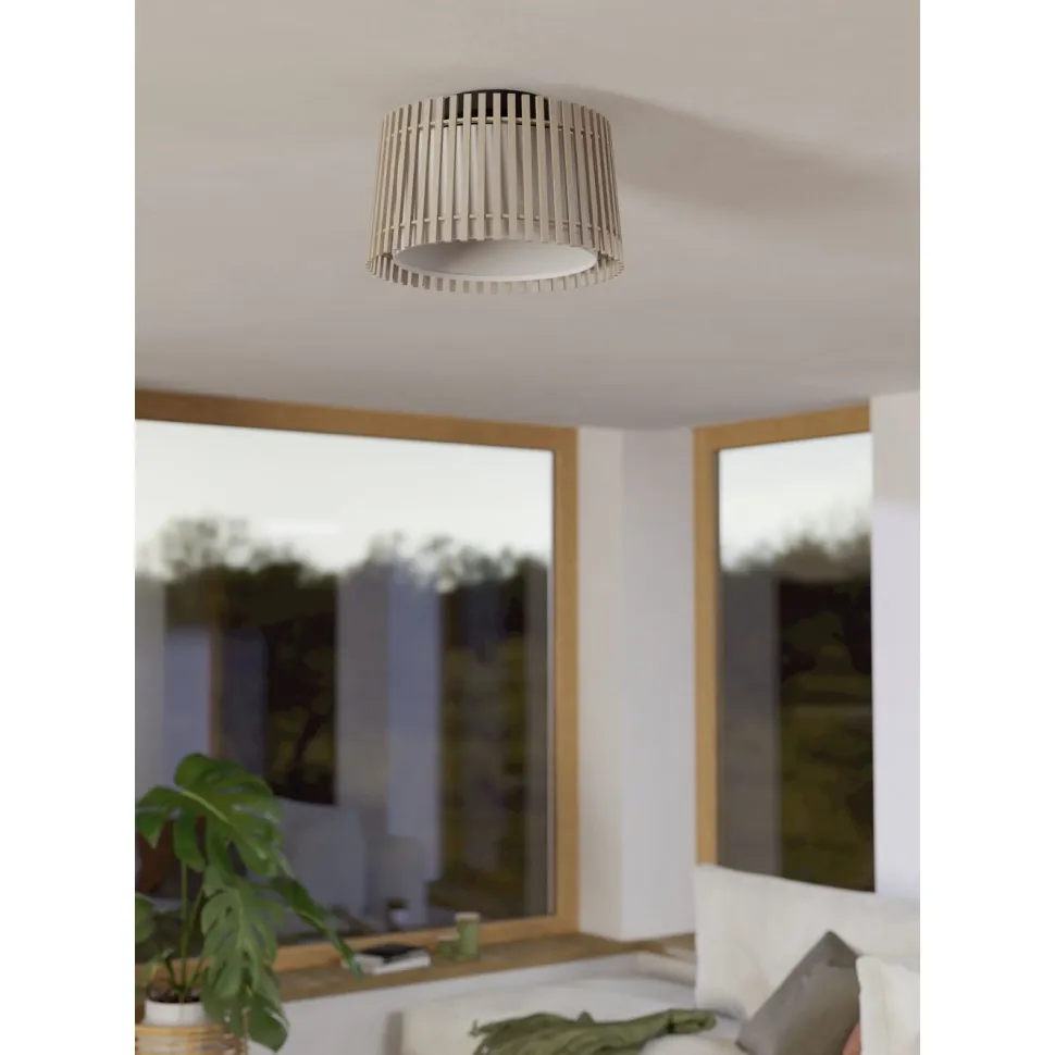 Kattovalaisin Eglo Fattoria, Ø38cm, E27, 25W, IP20, puu