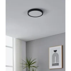 Kattovalaisin Eglo Fueva 5 LED CCT Ø21cm liiketunnistin musta