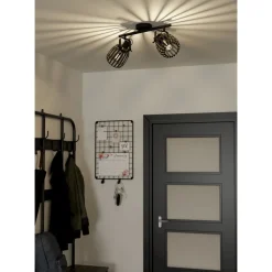 Kattovalaisin Eglo Girona, 2xE27, 40W, IP20, musta