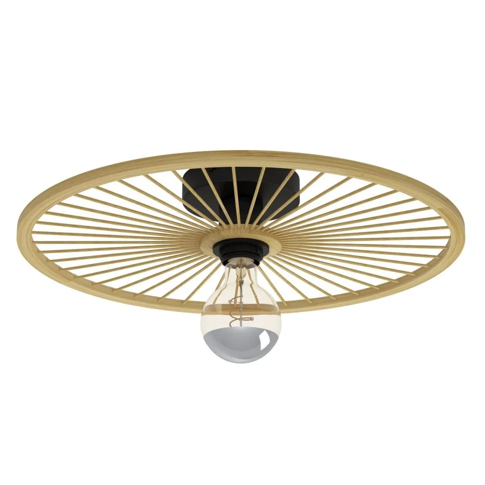 Kattovalaisin Eglo Leominster, Ø45cm, E27, 40W, IP20, bambu