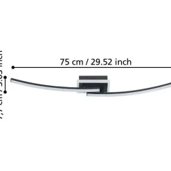Kattovalaisin Eglo Lungolago LED 75cm musta