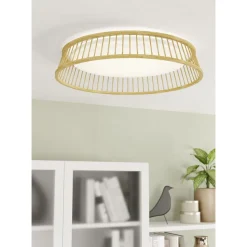 Kattovalaisin Eglo Luppineria, Ø45cm, LED, 20W, IP20, bambu