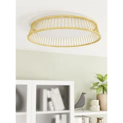 Kattovalaisin Eglo Luppineria, Ø45cm, LED, 20W, IP20, bambu