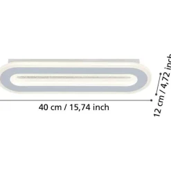 Kattovalaisin Eglo Macchioni LED 40x12cm musta