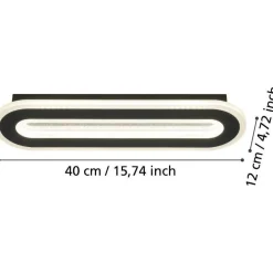 Kattovalaisin Eglo Macchioni LED 40x12cm musta