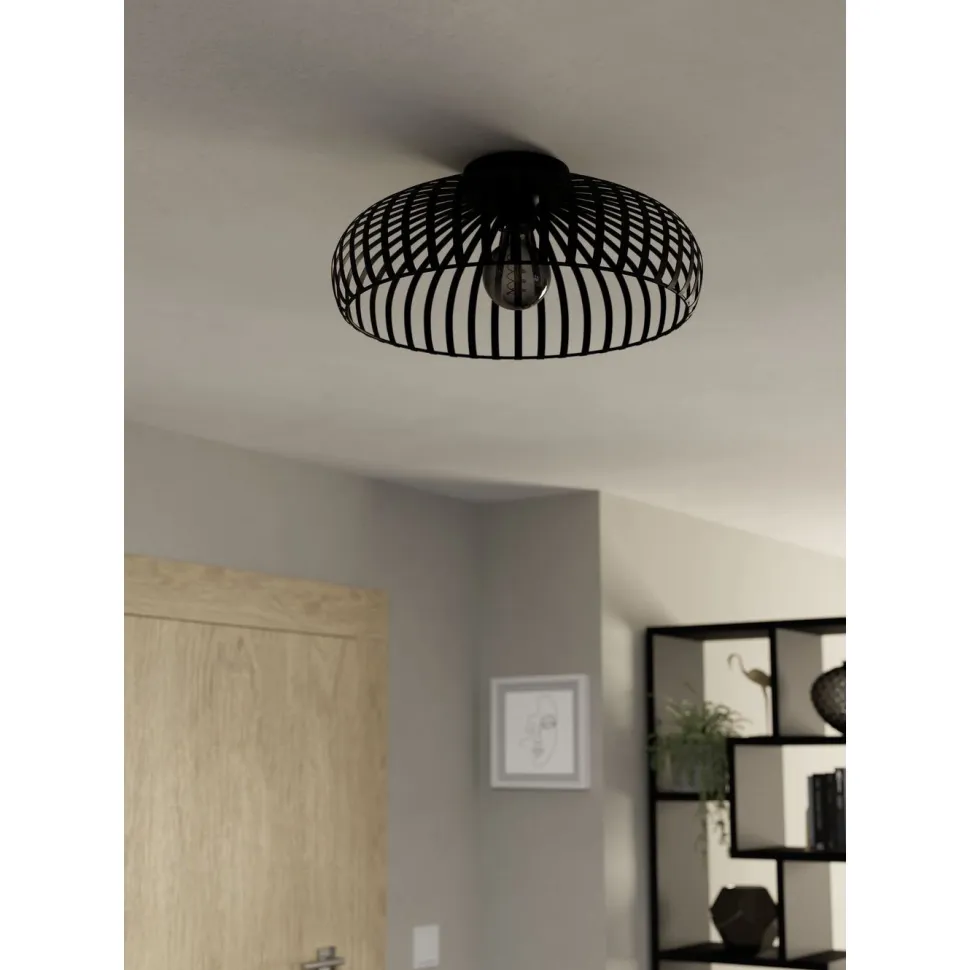 Kattovalaisin Eglo Mogano 3, Ø43cm, E27, 40W, IP20, musta