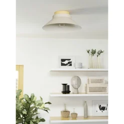 Kattovalaisin Eglo Moharras, Ø40cm, E27, 40W, IP20, hiekka/puu