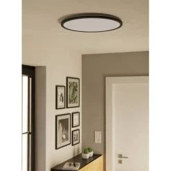 Kattovalaisin Eglo Rovito-R LED CCT Ø39cm IP44 musta