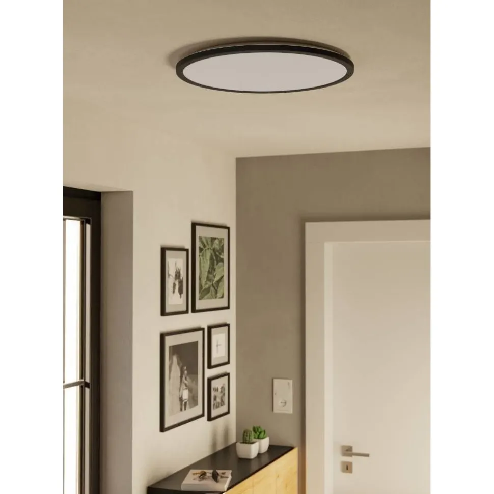 Kattovalaisin Eglo Rovito-R LED CCT Ø39cm IP44 musta