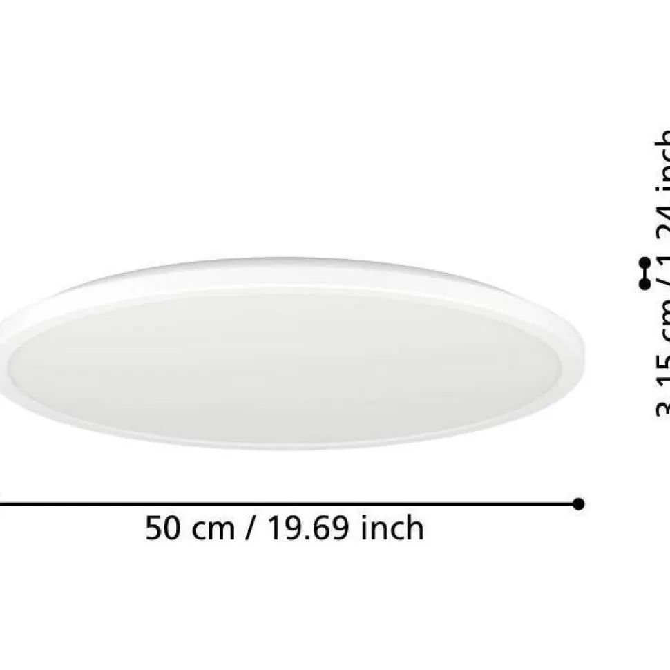 Kattovalaisin Eglo Rovito-R LED CCT Ø39cm IP44 musta