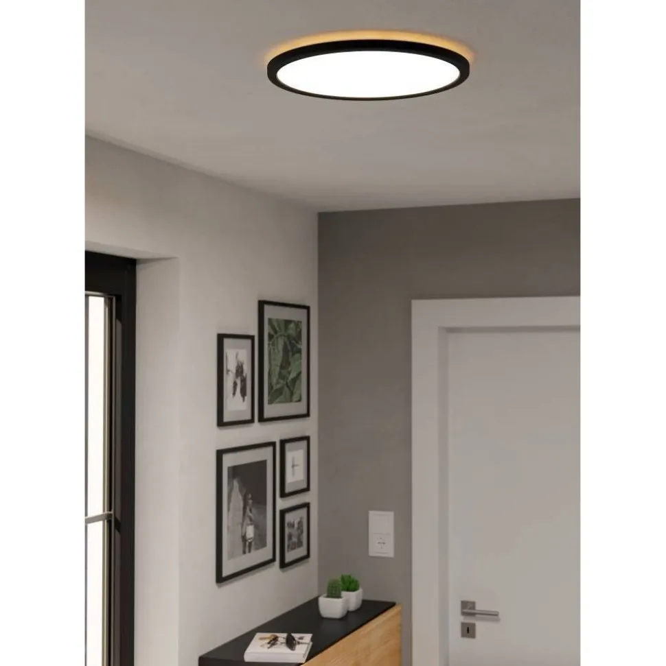 Kattovalaisin Eglo Rovito-R LED CCT Ø39cm IP44 musta