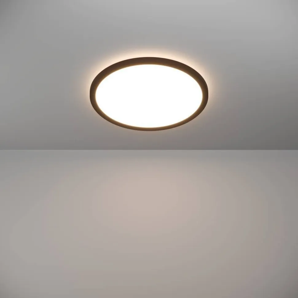 Kattovalaisin Eglo Rovito-R LED CCT Ø39cm IP44 musta