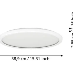 Kattovalaisin Eglo Rovito-z LED RGB CCT IP44 Round eri kokoja