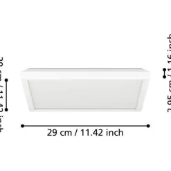 Kattovalaisin Eglo Rovito-z LED RGB CCT 29x29cm IP44 musta