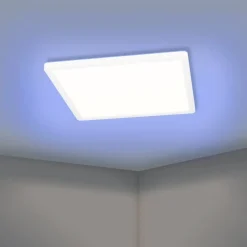 Kattovalaisin Eglo Rovito-z LED RGB CCT 29x29cm IP44 musta