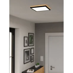 Kattovalaisin Eglo Rovito-z LED RGB CCT 29x29cm IP44 musta