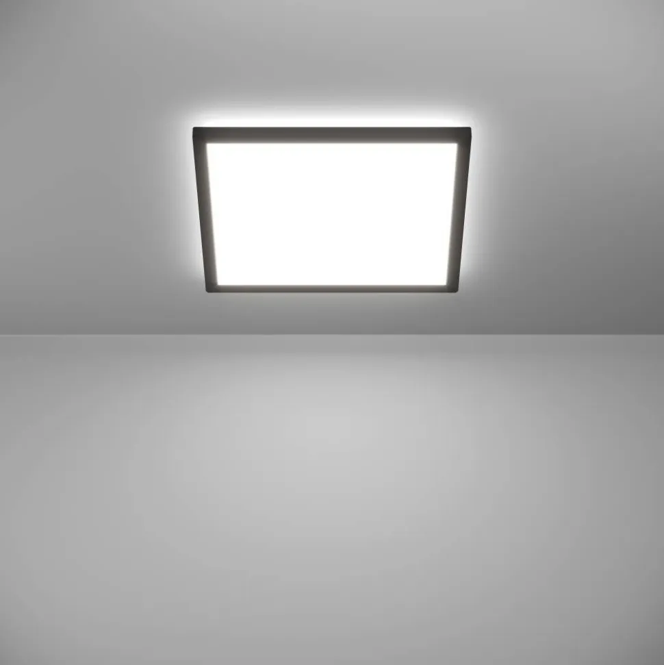 Kattovalaisin Eglo Rovito-z LED RGB CCT 29x29cm IP44 musta