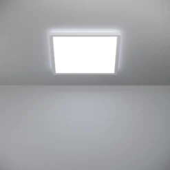 Kattovalaisin Eglo Rovito-z LED RGB CCT 29x29cm IP44 musta