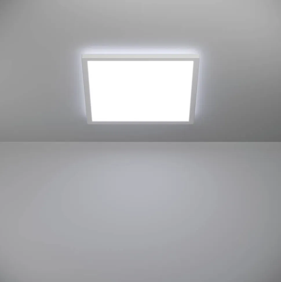 Kattovalaisin Eglo Rovito-z LED RGB CCT 29x29cm IP44 musta