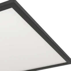 Kattovalaisin Eglo Rovito-z LED RGB CCT 29x29cm IP44 musta