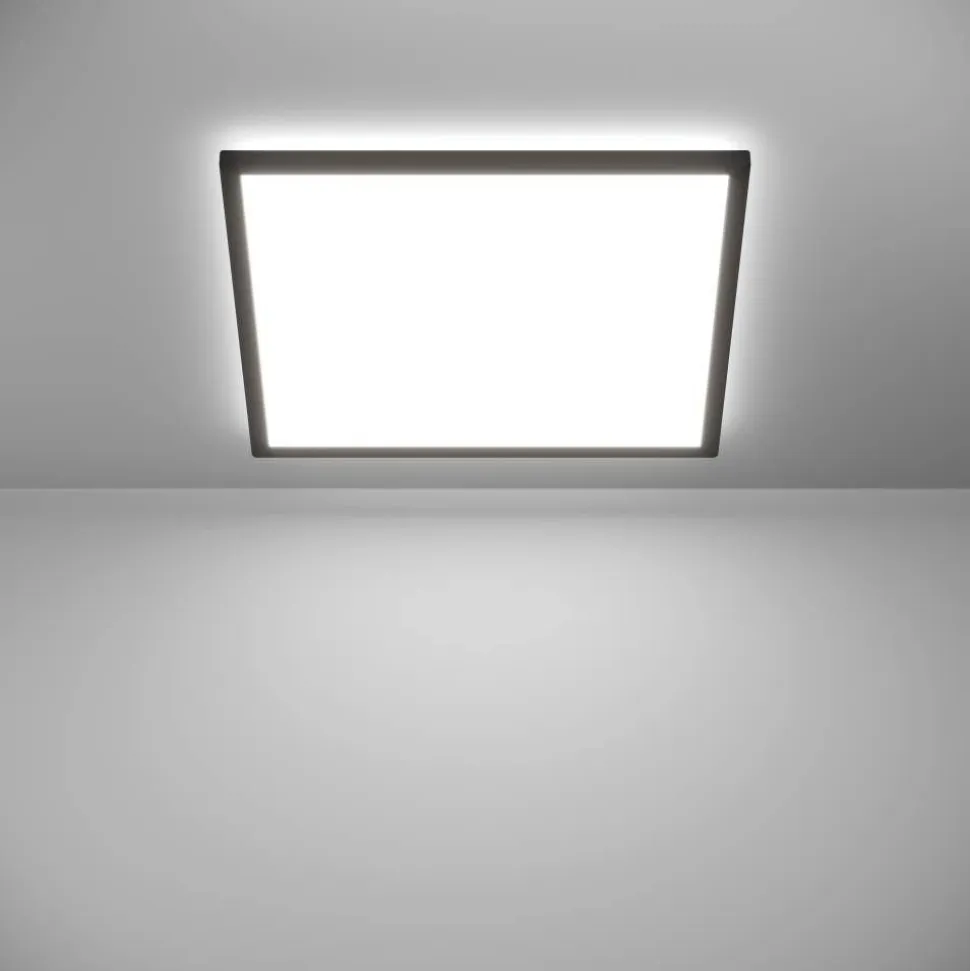 Kattovalaisin Eglo Rovito-z LED RGB CCT 29x29cm IP44 musta