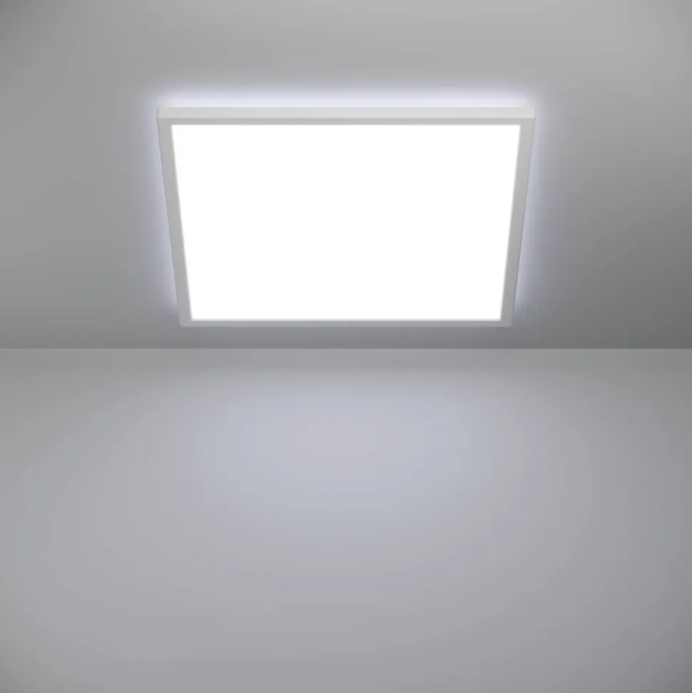 Kattovalaisin Eglo Rovito-z LED RGB CCT 29x29cm IP44 musta