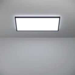 Kattovalaisin Eglo Rovito-z LED RGB CCT 29x29cm IP44 musta
