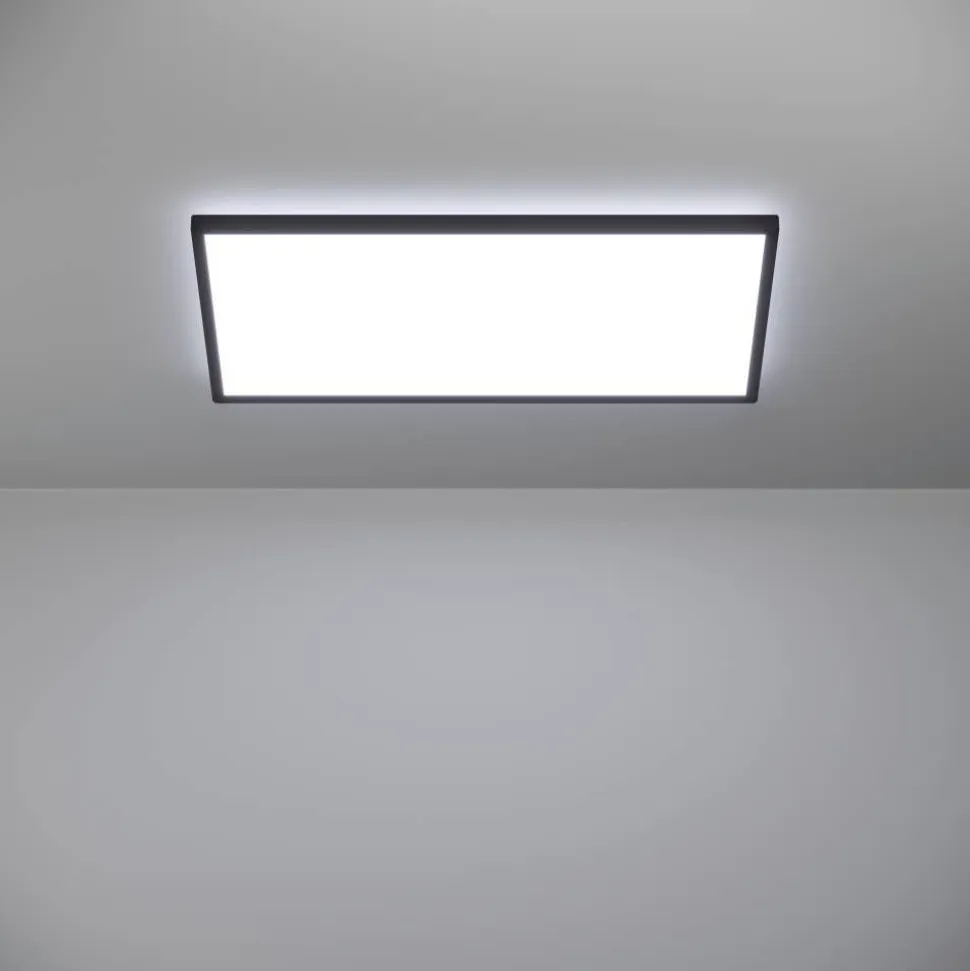 Kattovalaisin Eglo Rovito-z LED RGB CCT 29x29cm IP44 musta