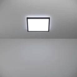 Kattovalaisin Eglo Rovito-z LED RGB CCT 29x29cm IP44 musta