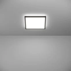 Kattovalaisin Eglo Rovito-z LED RGB CCT 29x29cm IP44 musta