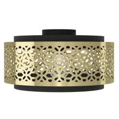 Kattovalaisin Eglo Sandbach, Ø42cm, E27, 40W, IP20, messinki/musta