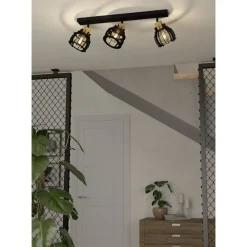 Kattovalaisin Eglo Stillington 1, 3xE27, 40W, IP20, musta