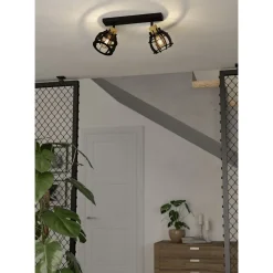 Kattovalaisin Eglo Stillington 1, 2xE27, 40W, IP20, musta