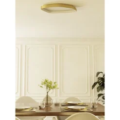 Kattovalaisin Eglo Vallerosa, 58x33.5cm, LED, 25.2W, IP20, messinki/valkoinen