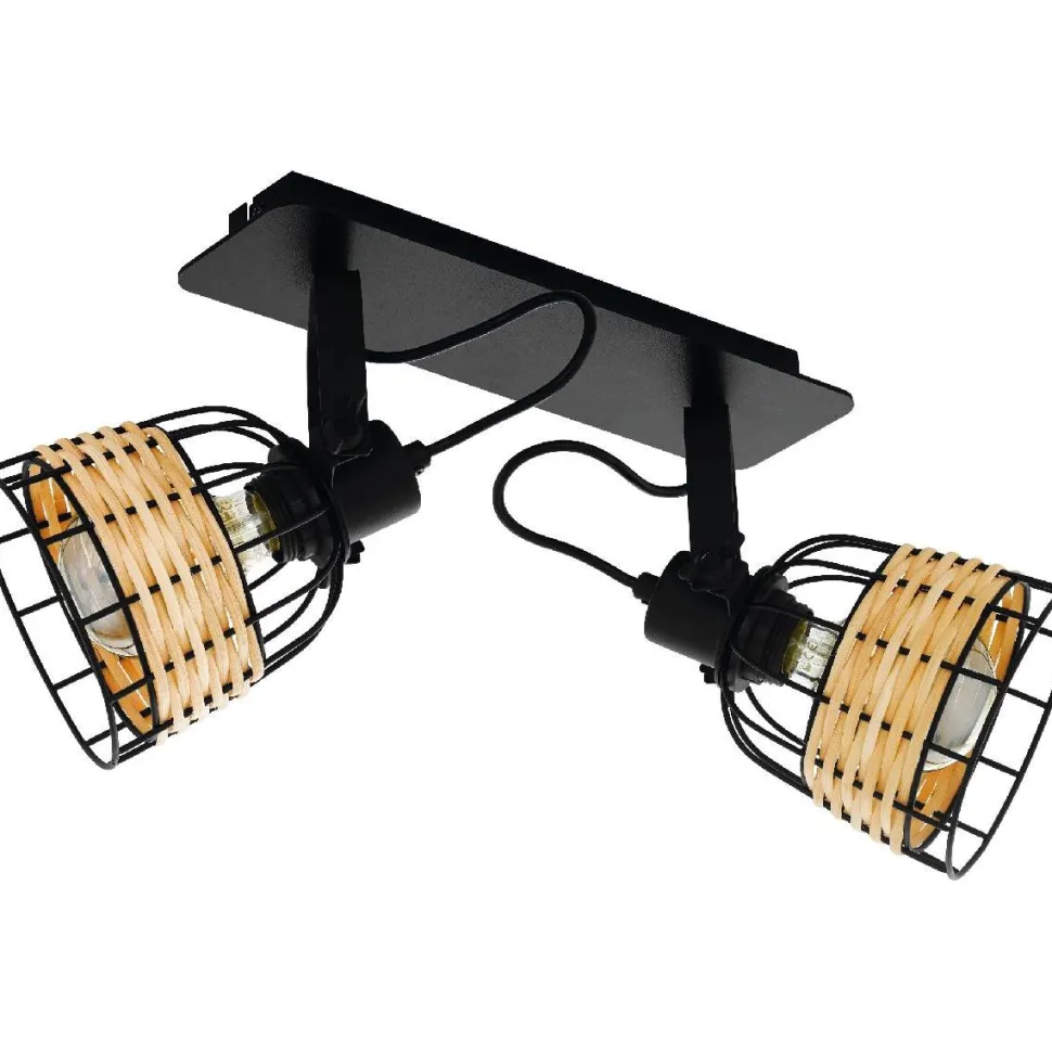 Kattovalaisin Eglo Vintage Anwick 1 2-osainen 480mm musta/puu