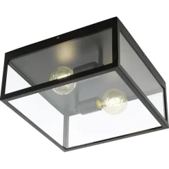 Kattovalaisin Eglo Vintage Charterhouse 360x360mm musta kirkas 49392