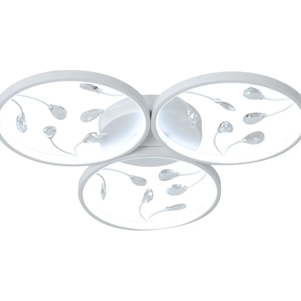 Kattovalaisin FocusLight Rings Ø62cm, 3x10W, CCT, himmennys, valkoinen