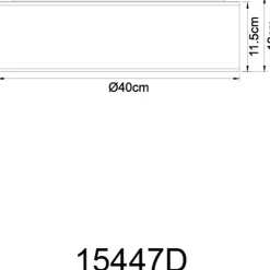 Kattovalaisin Globo Ava Ø40 cm valkoinen