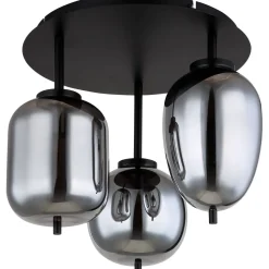 Kattovalaisin Globo Blacky Ø46cm, 3-osainen, musta/savu