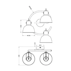 Kattovalaisin Globo Fillo Ø250mm 3x40W musta