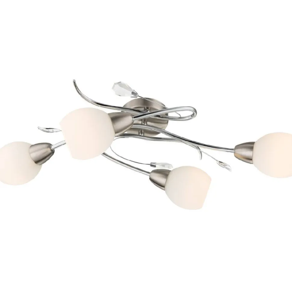 Kattovalaisin Globo Lilly 70x25cm 40W nikkeli