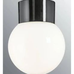 Kattovalaisin Ifö Electric Classic Glob Ø150mm opaalilasi musta suora IP54