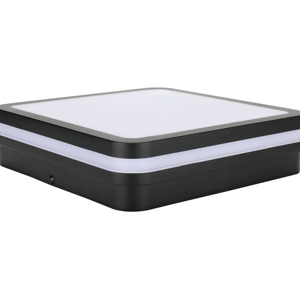 Kattovalaisin Led Energie, IP44, 1550lm, 18W, 4000K, antrasiitinharmaa, neliö