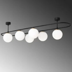 Kattovalaisin Linento Lighting Abakus 6-osainen musta