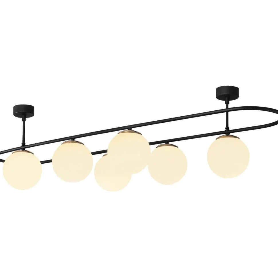 Kattovalaisin Linento Lighting Abakus 6-osainen musta