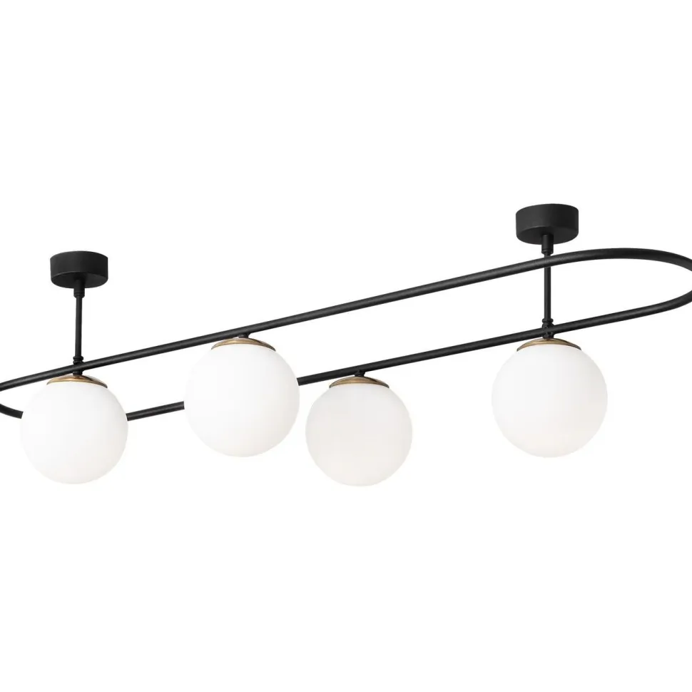 Kattovalaisin Linento Lighting Abakus 4-osainen musta