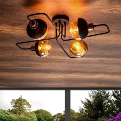 Kattovalaisin Linento Lighting Ani 4-osainen musta/kupari