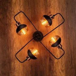 Kattovalaisin Linento Lighting Ani 4-osainen musta/kupari