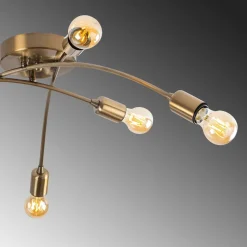 Kattovalaisin Linento Lighting Banana 6-osainen messinki