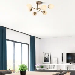Kattovalaisin Linento Lighting Camflo 6-osainen kulta